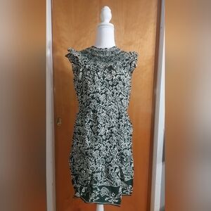 Ann Taylor Loft Petite Garden Ruffle Tiered Swing Dress